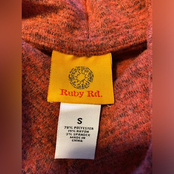 Ruby Rd. Women's Cozy Button Overlay Top small - Picture 11 of 11